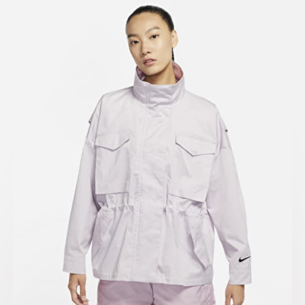 Nike Women’s Essential Jacket Oversized Military Pockets Winter Coat - Medium